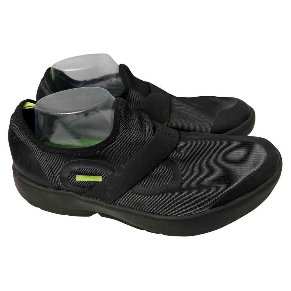 OOFOS OOmg Fibre Low Shoes Mens Size 11 Recovery Slip On Black